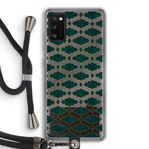 CaseCompany Moroccan tiles: Samsung Galaxy A41 Transparant Hoesje met koord