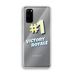 CaseCompany Victory Royale: Samsung Galaxy S20 Transparant Hoesje