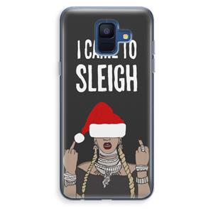 CaseCompany Came To Sleigh: Samsung Galaxy A6 (2018) Transparant Hoesje