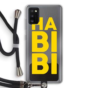 CaseCompany Habibi Majorelle : Samsung Galaxy A41 Transparant Hoesje met koord