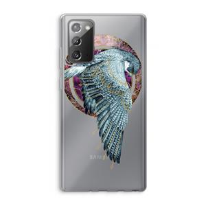 CaseCompany Golden Falcon: Samsung Galaxy Note 20 / Note 20 5G Transparant Hoesje