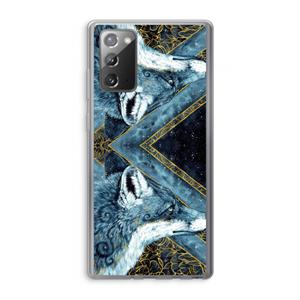 CaseCompany Golden Fox: Samsung Galaxy Note 20 / Note 20 5G Transparant Hoesje