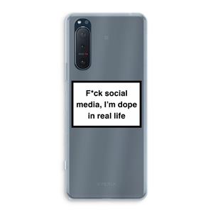 CaseCompany I'm dope: Sony Xperia 5 II Transparant Hoesje