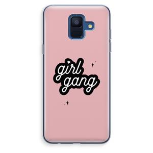 CaseCompany Girl Gang: Samsung Galaxy A6 (2018) Transparant Hoesje
