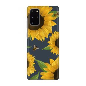 CaseCompany Sunflower and bees: Volledig geprint Samsung Galaxy S20 Plus Hoesje