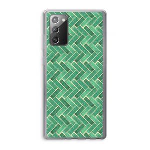 CaseCompany Moroccan tiles 2: Samsung Galaxy Note 20 / Note 20 5G Transparant Hoesje