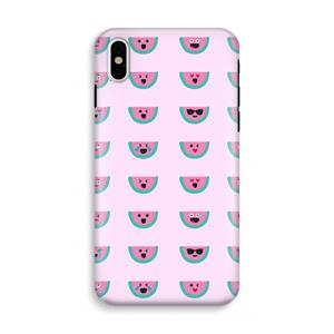 CaseCompany Smiley watermeloenprint: iPhone X Tough Case