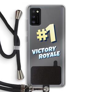 CaseCompany Victory Royale: Samsung Galaxy A41 Transparant Hoesje met koord