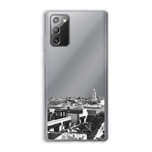 CaseCompany Marrakech Skyline : Samsung Galaxy Note 20 / Note 20 5G Transparant Hoesje