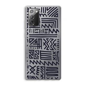 CaseCompany Marrakech print: Samsung Galaxy Note 20 / Note 20 5G Transparant Hoesje