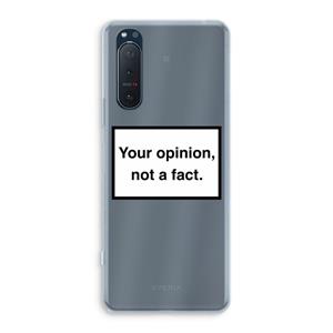 CaseCompany Your opinion: Sony Xperia 5 II Transparant Hoesje
