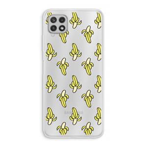 CaseCompany Bananas: Samsung Galaxy A22 4G Transparant Hoesje