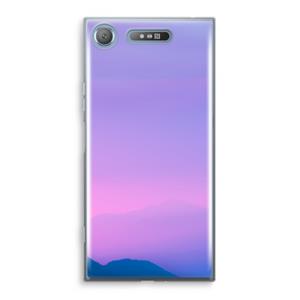 CaseCompany Sunset pastel: Sony Xperia XZ1 Transparant Hoesje