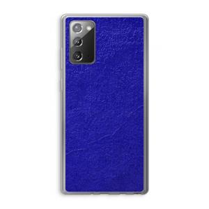 CaseCompany Majorelle Blue: Samsung Galaxy Note 20 / Note 20 5G Transparant Hoesje