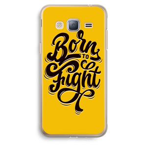 CaseCompany Born to Fight: Samsung Galaxy J3 (2016) Transparant Hoesje