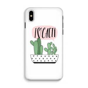 CaseCompany I love cacti: iPhone X Tough Case