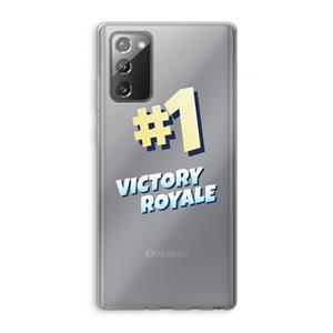 CaseCompany Victory Royale: Samsung Galaxy Note 20 / Note 20 5G Transparant Hoesje