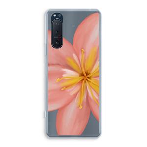 CaseCompany Pink Ellila Flower: Sony Xperia 5 II Transparant Hoesje