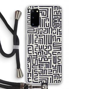 CaseCompany Moroccan Print: Samsung Galaxy S20 Transparant Hoesje met koord