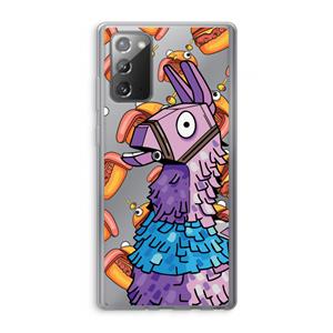 CaseCompany Loot Burger: Samsung Galaxy Note 20 / Note 20 5G Transparant Hoesje