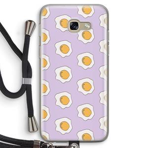CaseCompany Bacon to my eggs #1: Samsung Galaxy A5 (2017) Transparant Hoesje met koord