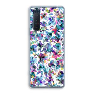 CaseCompany Hibiscus Flowers: Sony Xperia 5 II Transparant Hoesje