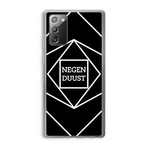 CaseCompany Negenduust geometrisch: Samsung Galaxy Note 20 / Note 20 5G Transparant Hoesje