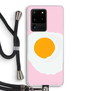 CaseCompany Sunny side up: Samsung Galaxy S20 Ultra Transparant Hoesje met koord