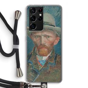 CaseCompany Van Gogh: Samsung Galaxy S21 Ultra Transparant Hoesje met koord