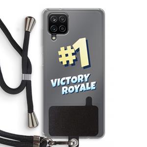 CaseCompany Victory Royale: Samsung Galaxy A12 Transparant Hoesje met koord