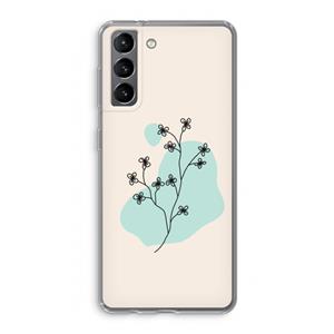 CaseCompany Love your petals: Samsung Galaxy S21 Transparant Hoesje