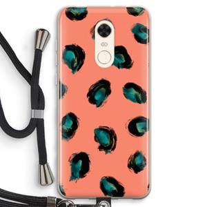 CaseCompany Pink Cheetah: Xiaomi Redmi 5 Transparant Hoesje met koord