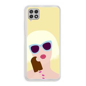 CaseCompany Ice cream: Samsung Galaxy A22 4G Transparant Hoesje