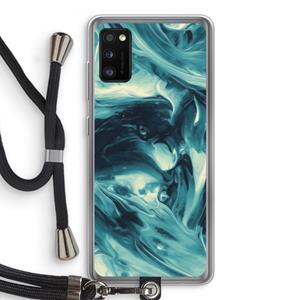 CaseCompany Dreaming About Whales: Samsung Galaxy A41 Transparant Hoesje met koord