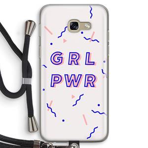 CaseCompany GRL PWR: Samsung Galaxy A5 (2017) Transparant Hoesje met koord