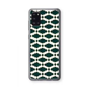 CaseCompany Moroccan tiles: Samsung Galaxy A31 Transparant Hoesje