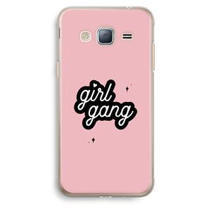 CaseCompany Girl Gang: Samsung Galaxy J3 (2016) Transparant Hoesje