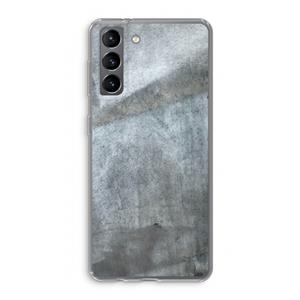 CaseCompany Grey Stone: Samsung Galaxy S21 Transparant Hoesje