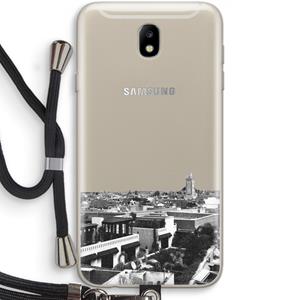 CaseCompany Marrakech Skyline : Samsung Galaxy J7 (2017) Transparant Hoesje met koord