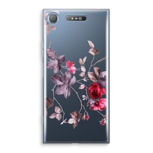 CaseCompany Mooie bloemen: Sony Xperia XZ1 Transparant Hoesje