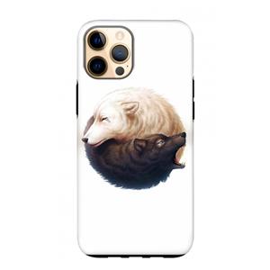 CaseCompany Yin Yang Wolves: iPhone 12 Pro Max Tough Case