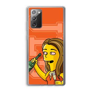 CaseCompany Jamie Lee Simpson: Samsung Galaxy Note 20 / Note 20 5G Transparant Hoesje