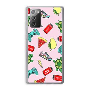 CaseCompany Things Jamie Loves: Samsung Galaxy Note 20 / Note 20 5G Transparant Hoesje