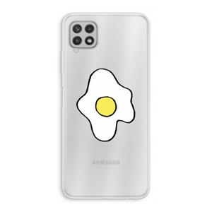 CaseCompany Spiegelei: Samsung Galaxy A22 4G Transparant Hoesje