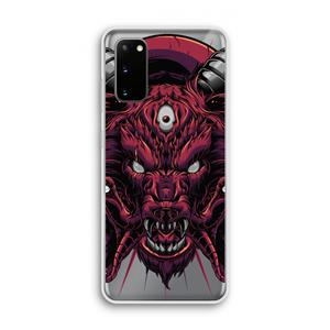 CaseCompany Hell Hound and Serpents: Samsung Galaxy S20 Transparant Hoesje