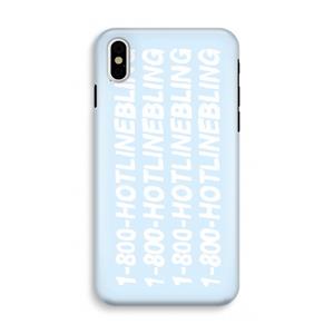 CaseCompany Hotline bling blue: iPhone X Tough Case