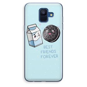 CaseCompany Best Friend Forever: Samsung Galaxy A6 (2018) Transparant Hoesje