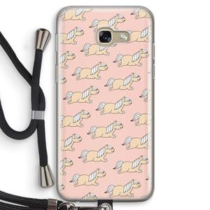 CaseCompany Ponys: Samsung Galaxy A5 (2017) Transparant Hoesje met koord