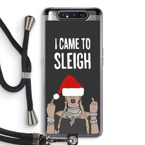 CaseCompany Came To Sleigh: Samsung Galaxy A80 Transparant Hoesje met koord