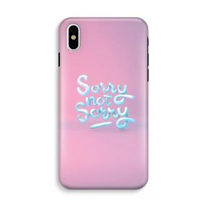 CaseCompany Sorry not sorry: iPhone X Tough Case